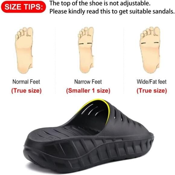 Mens Sport Recovery Sandals Plantar Fasciitis Thick Cushion Slides Sandals main image 4